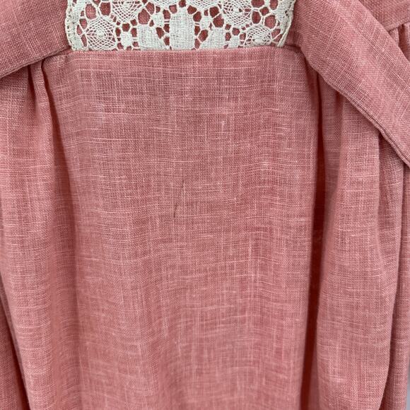 Jerell of Texas Women 70sTiered Prairie Maxi Dress Size 11 Vintage Boho Romantic - Picture 3 of 12